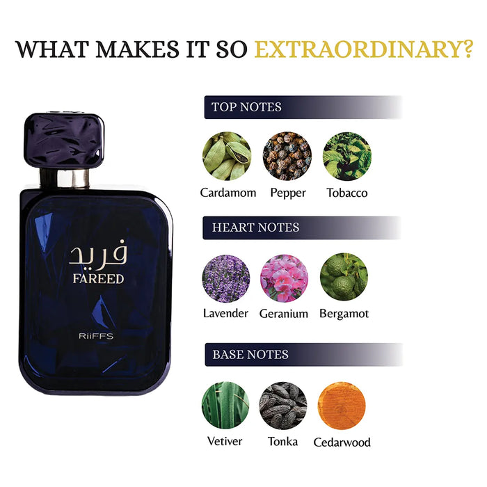 RiiFFS Fareed Eau de Parfum for Men | Long Lasting Fresh Spicy Perfume