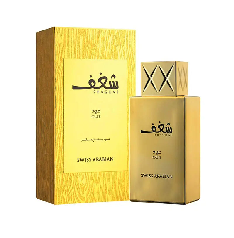 SHAGHAF Oud Eau de Parfum 75ml By Swiss Arabian | Saffran, Vanilla and Oud